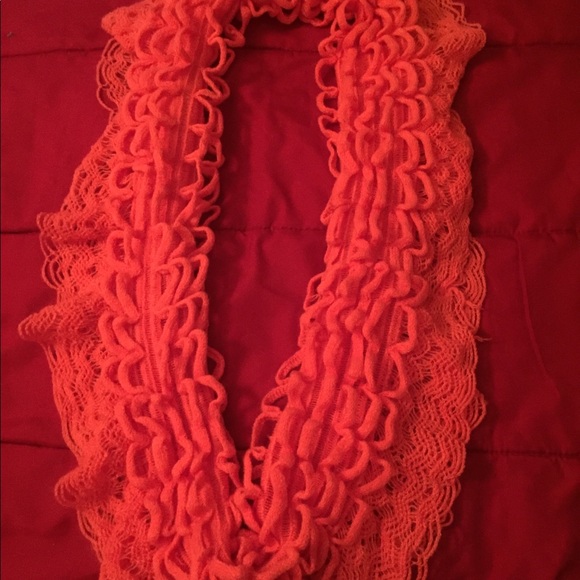 Orange fluffy infinity scarf🧣 - Picture 4 of 4